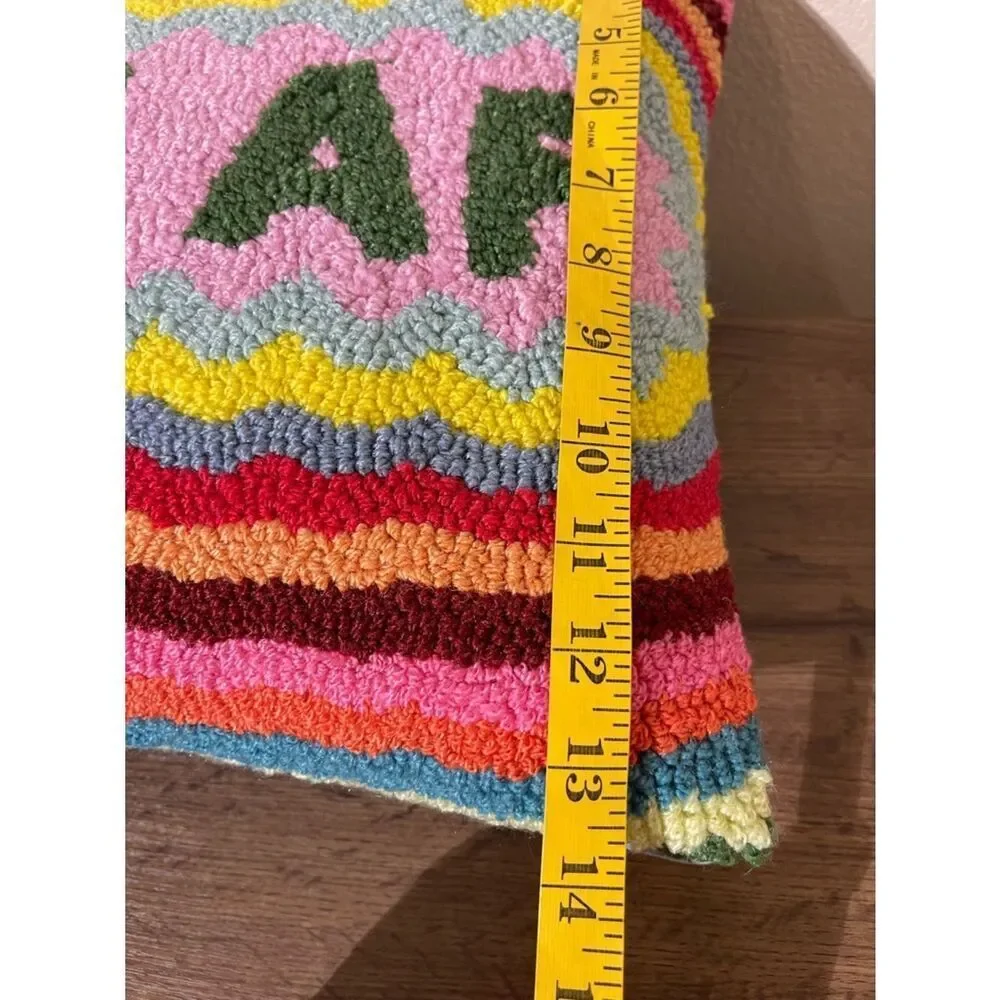 Colorful 'LIT AF' Decorative Pillow — Multicolor Accent